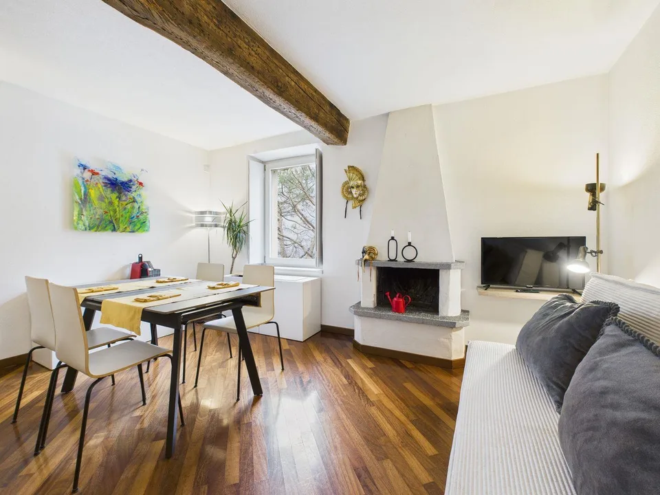 Charmante 2½-Zimmer-Wohnung mit traumhaftem Seeblick im Herzen von Morcote