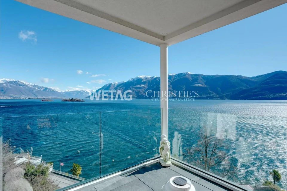 Appartamento luminoso & moderno con grande terrazza e vista panoramica a Brissago in vendita – foto 12 di 13