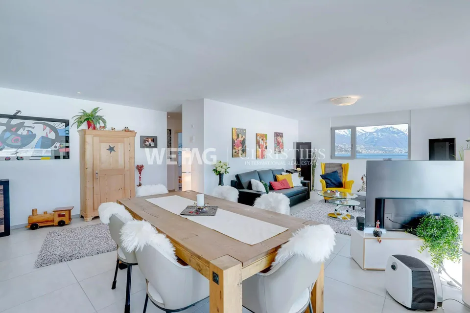 Appartamento luminoso & moderno con grande terrazza e vista panoramica a Brissago in vendita – foto 6 di 13