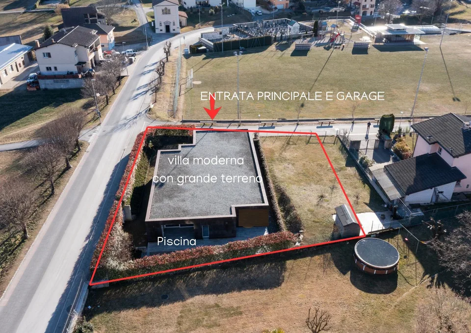 Villa moderne avec piscine et grand terrain de 1000 m²