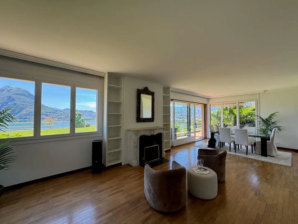 Appartement avec vue sur le lac et jardin