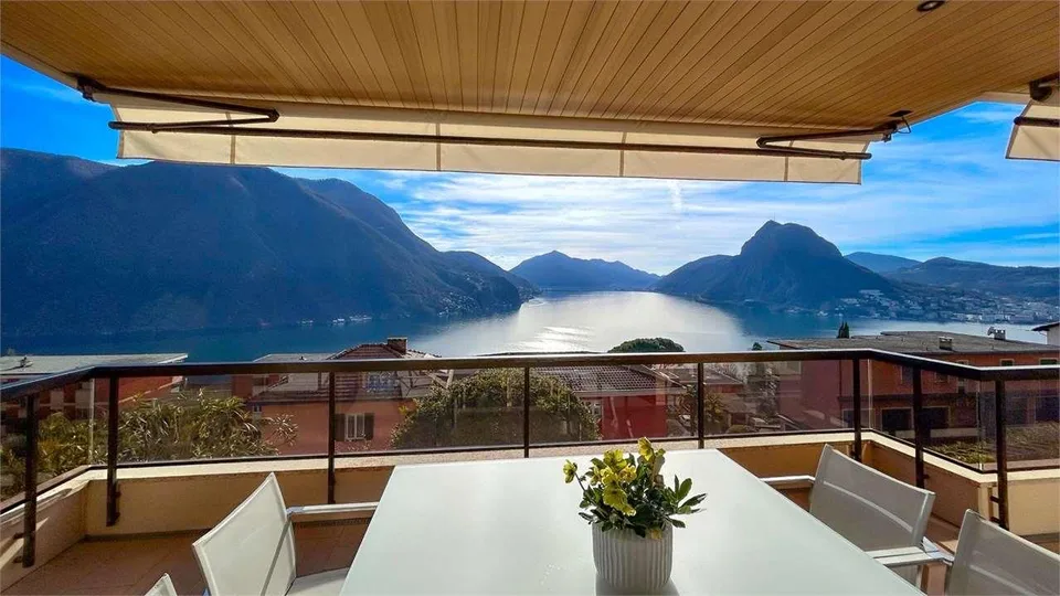 LUGANO - SPLENDIDO 4,5 LOC. CON VISTA LAGO