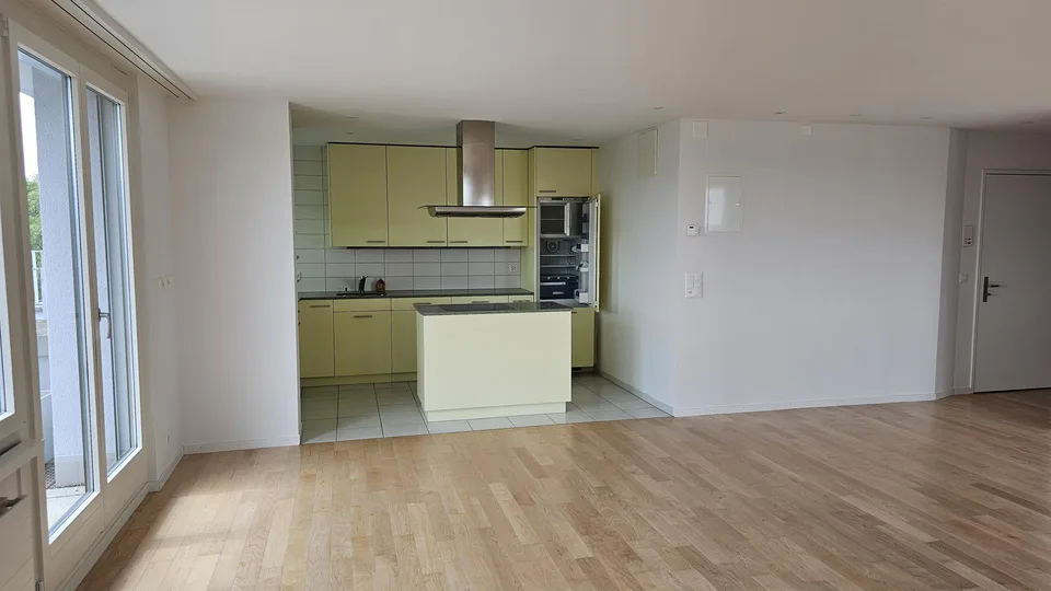 Appartement attique refroidi de 3,5 pièces avec vue sur Zurich à Bucheggplatz