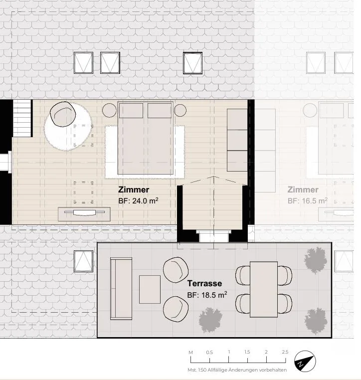 Affitto per la prima volta: appartamento loft con grande terrazza in affitto