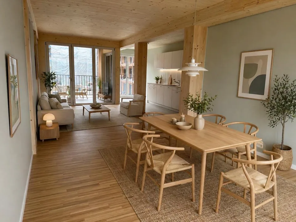 Wunderschöne 5.5-Zimmerwohnung mit Blick ins Grüne