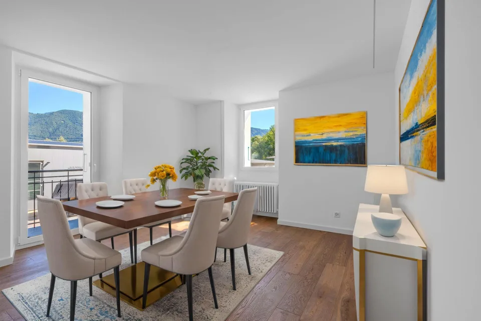 SCHÖNE 4.5 ZIMMER MIT GROßER ÜBERDACHTER TERRASSE IN MAGADINO