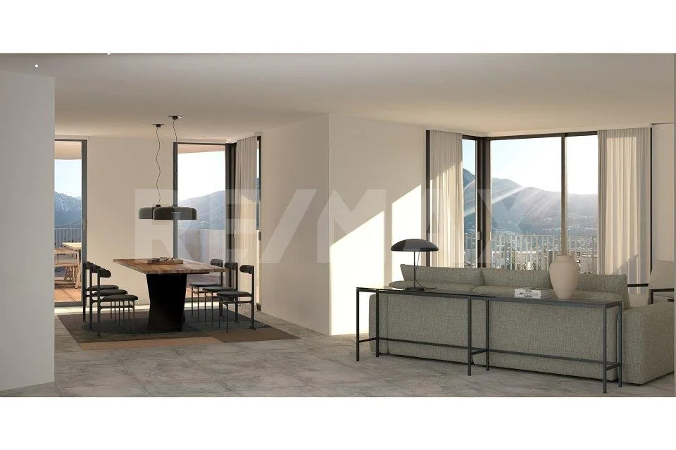 New and bright 3.5-room apartment with large habitable terrace and open view