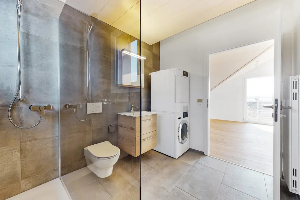 Einzigartige Dachwohnung im idyllischen Feldbrunnen