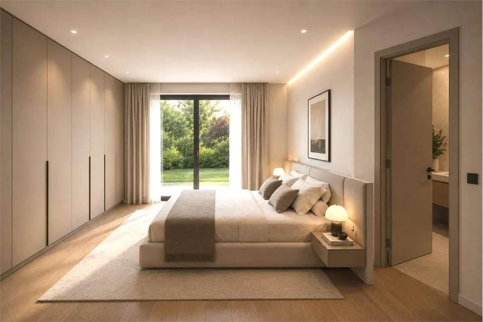 Attico panoramico con ampia terrazza e vista lago