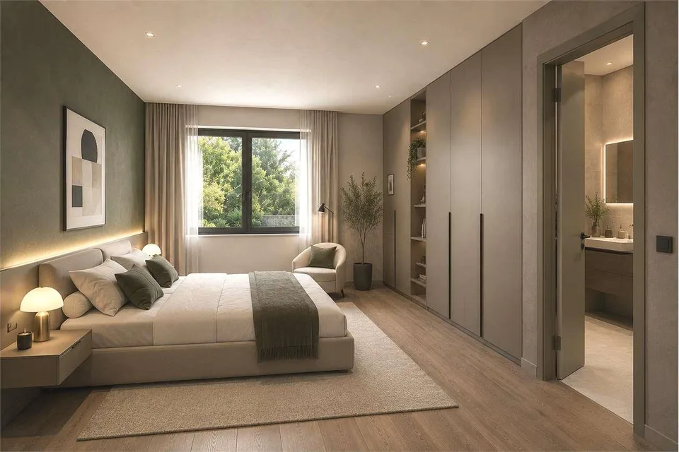 Attico panoramico con ampia terrazza e vista lago