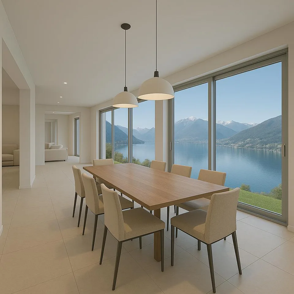 STUPENDA ED ESCLUSIVA VILLA VISTA LAGO 6.5 LOCALI A PUGERNA