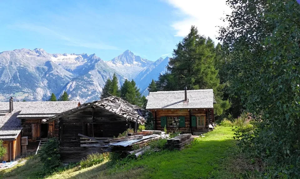 Behagliches Maiensäss bei der Brandalp in Unterbäch