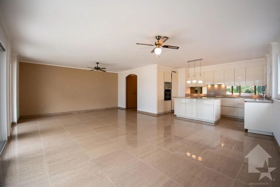 Spacieux appartement traversant dans les bains de Saillon