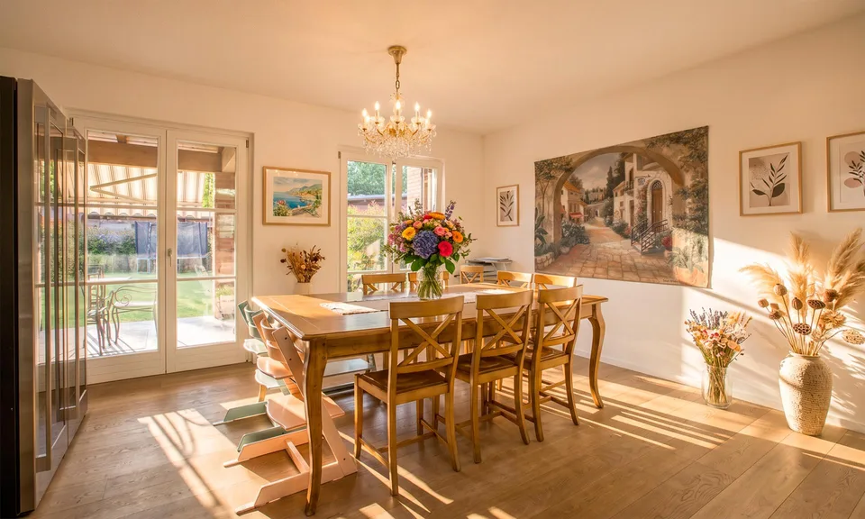 MAGNIFIKES HAUS MIT 5.5 ZIMMERN UND GARTEN IN GENESTRERIO
