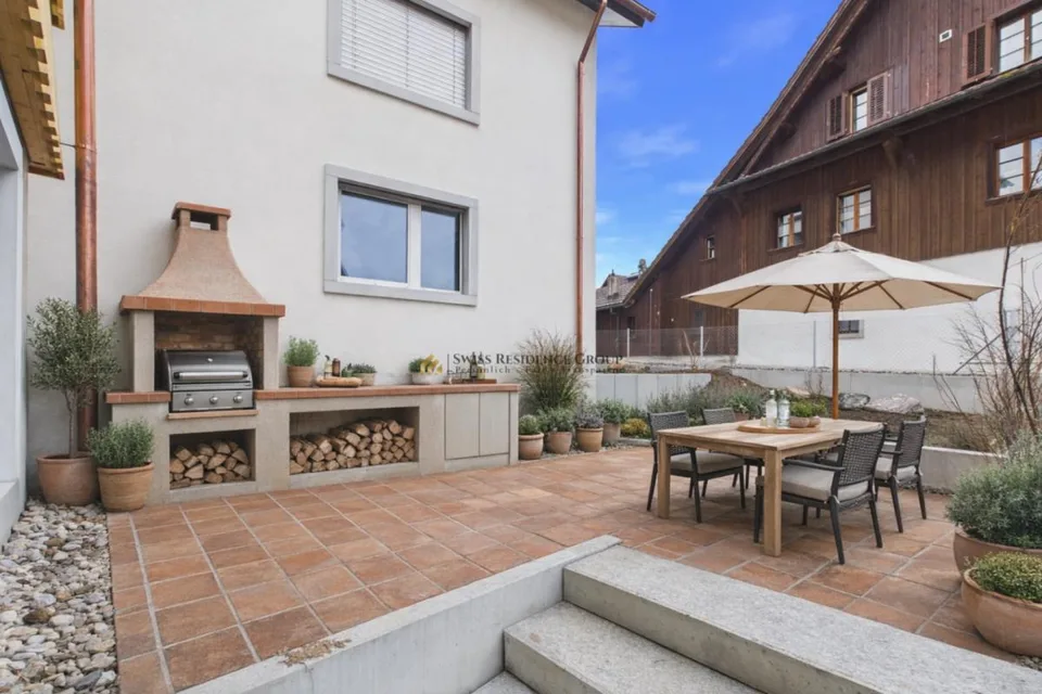 Merveille spatiale moderne entre Zurich & Zug : maison de design 6 pièces avec suite de bien-être exclusive sur le toit - Parfait pour vivre et travailler