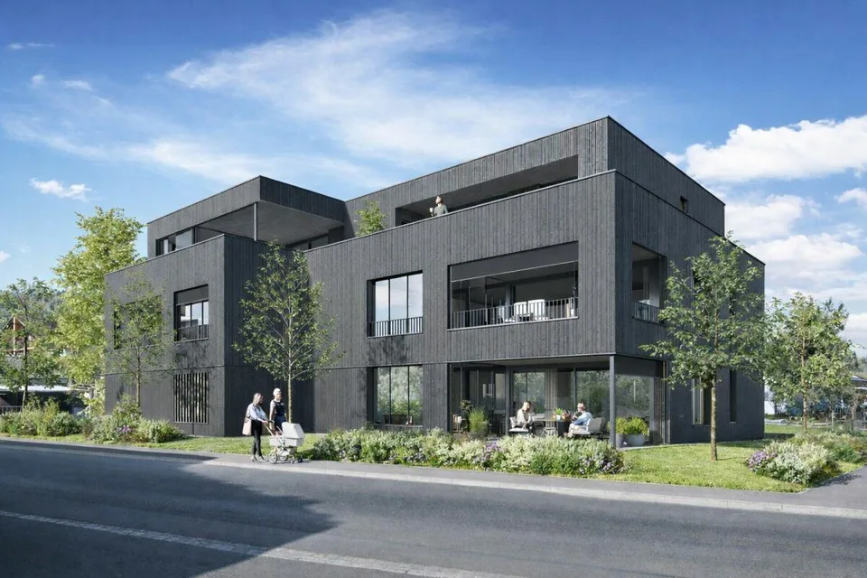 Appartamento di nuova costruzione con parte di giardino in una zona residenziale tranquilla