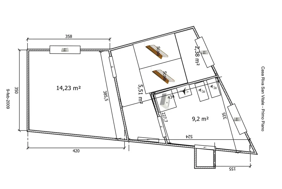 GERÄUMIGES UND TYPISCHES HAUS MIT 5,5 ZIMMERN IN RIVA SAN VITALE – Foto 10 von 12