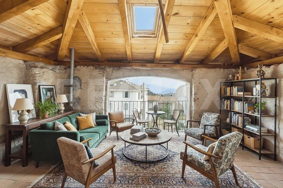 Casa ticinese con terrazza e mansarda panoramica