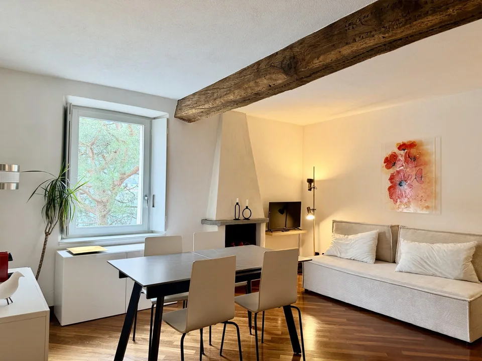 AFFITTASI STUPENDI BILOCALI IN PALAZZO STORICO A MORCOTE