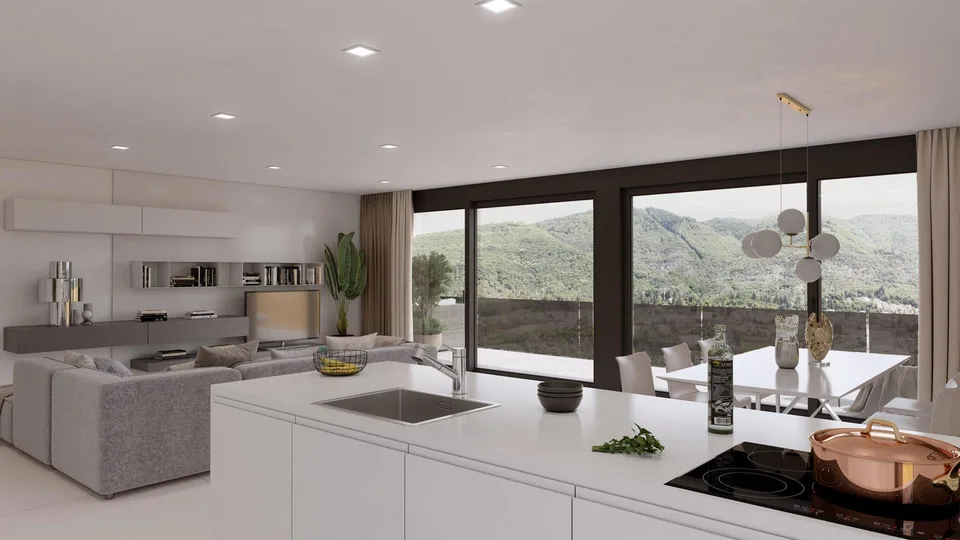 NUOVO 3.5 LOCALI DI ALTO STANDING CON VISTA LAGO A MASSAGNO