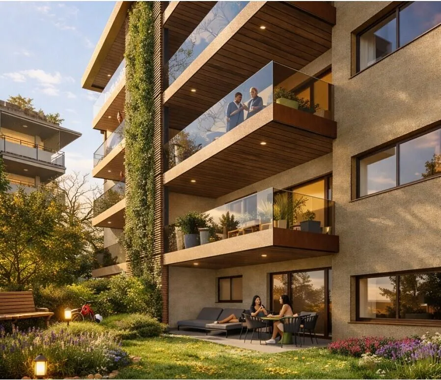 4.5 de luxe avec toit-terrasse et piscine privée à Pregassona
