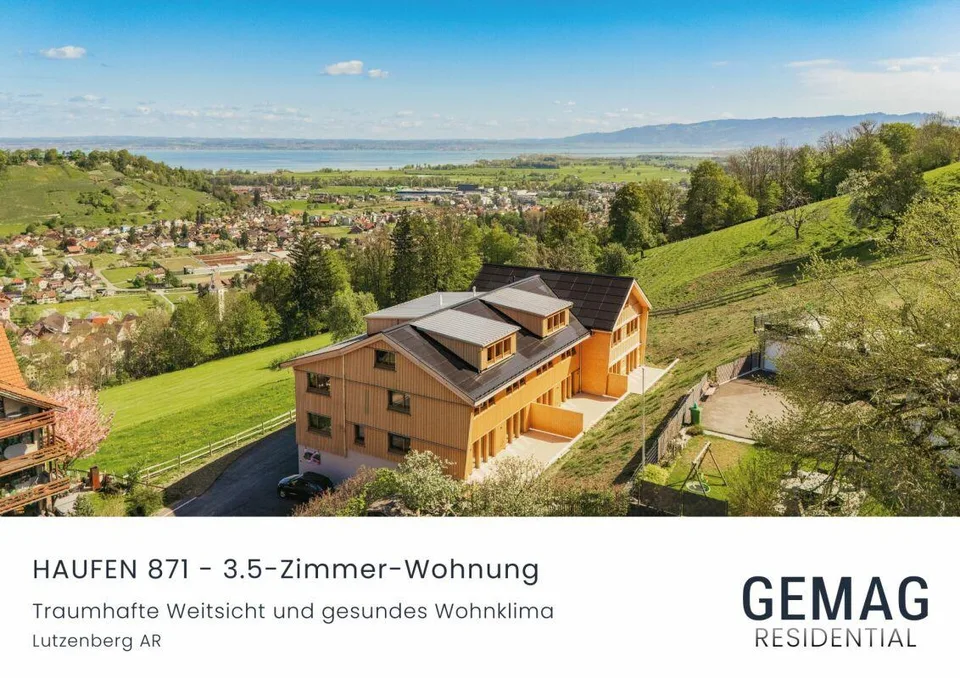 HAUFEN 871 - 3.5-Zimmer Wohnung im Erdgeschoss mit traumhaftem Weit...