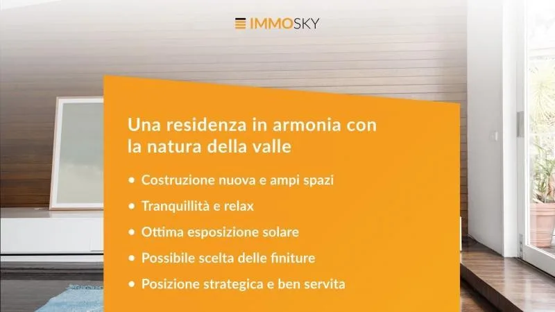 Una residenza in armonia con la natura della valle