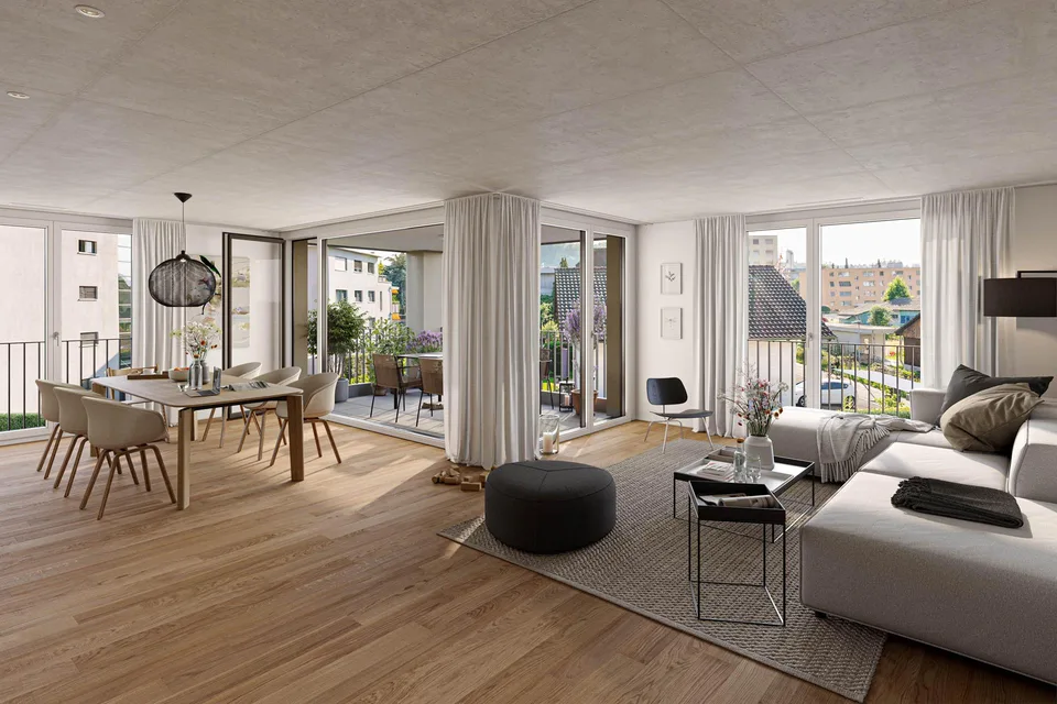 Appartement 5,5 pièces avec accès aux espaces verts