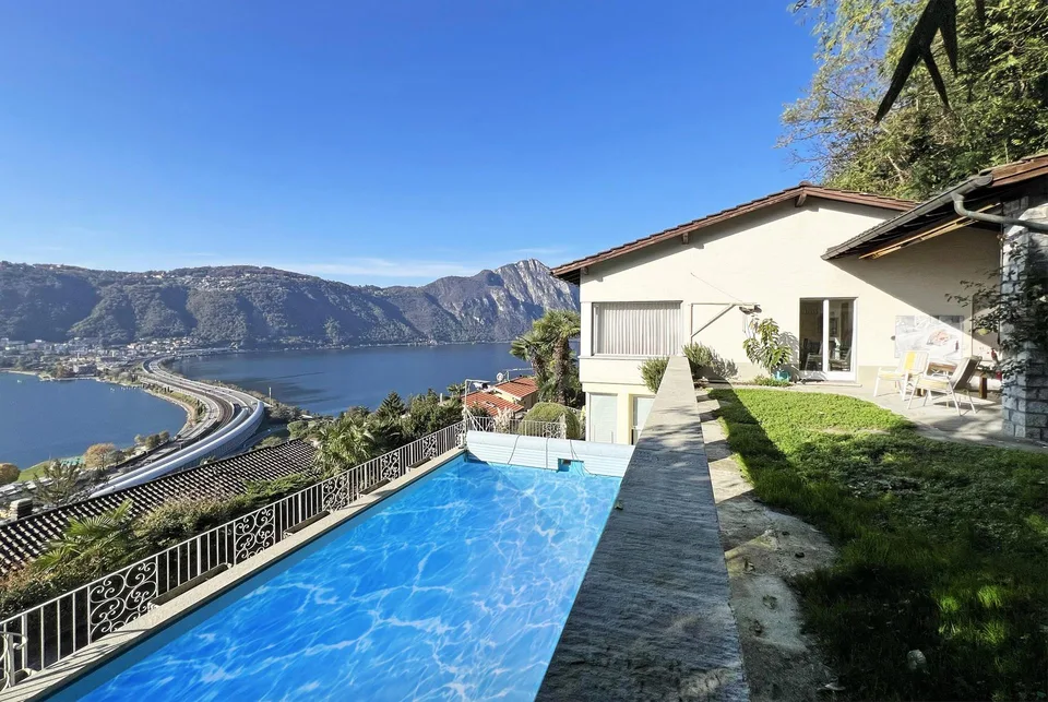 VILLA 6.5 ZIMMER MIT WUNDERSCHÖNEM SEEBLICK UND POOL IN BISSONE – Foto 10 von 12