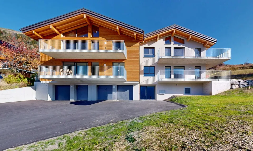 Neues Apartment mit Panoramablick, 5 Minuten von Leuk