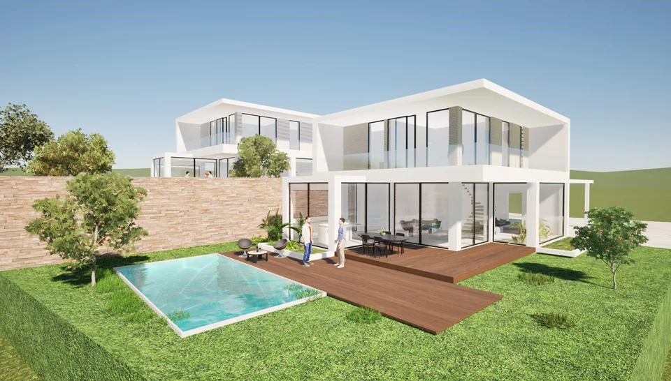 VILLA CON PROGETTO DI EDIFICAZIONE A SAN PIETRO DI STABIO