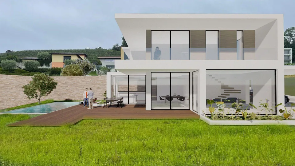 Villa mit Bauprojekt in San Pietro di Stabio