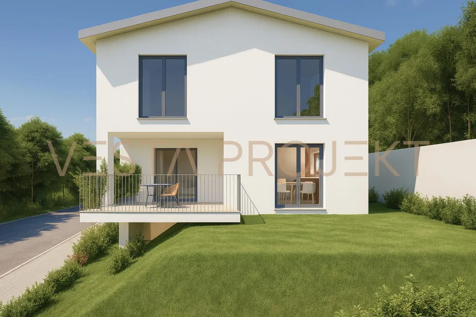 Progetto di costruzione approvato per due moderne ville unifamiliar...