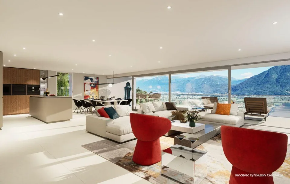 Lussuoso 5.5 locali: modernità ed eccellenza con vista lago