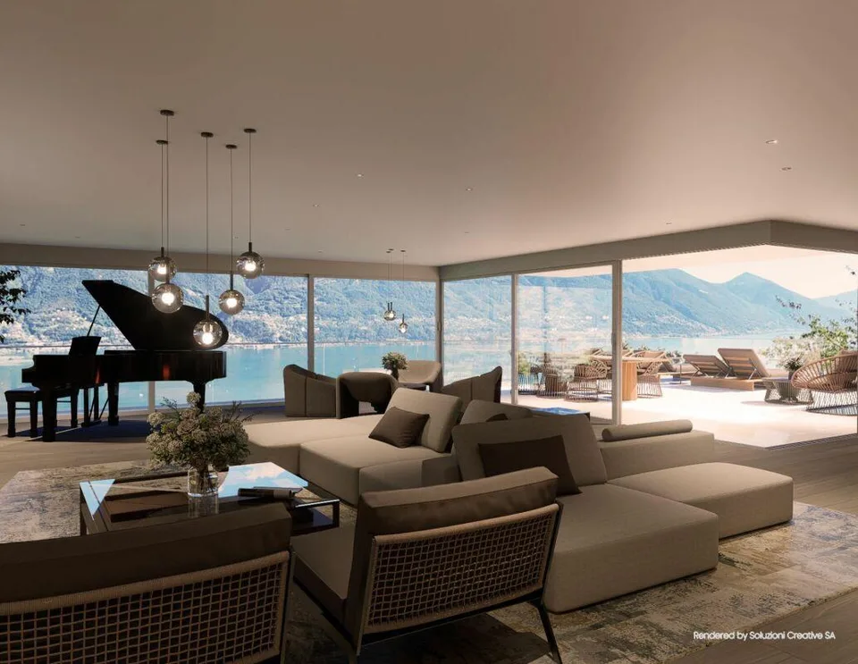 Résidence secondaire - Villa de rêve dans un emplacement unique avec vue imprenable sur le lac, bien-être et piscine