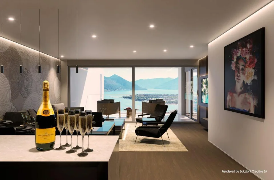 Luxueux 3.5 pièces : modernité et excellence avec vue sur le lac