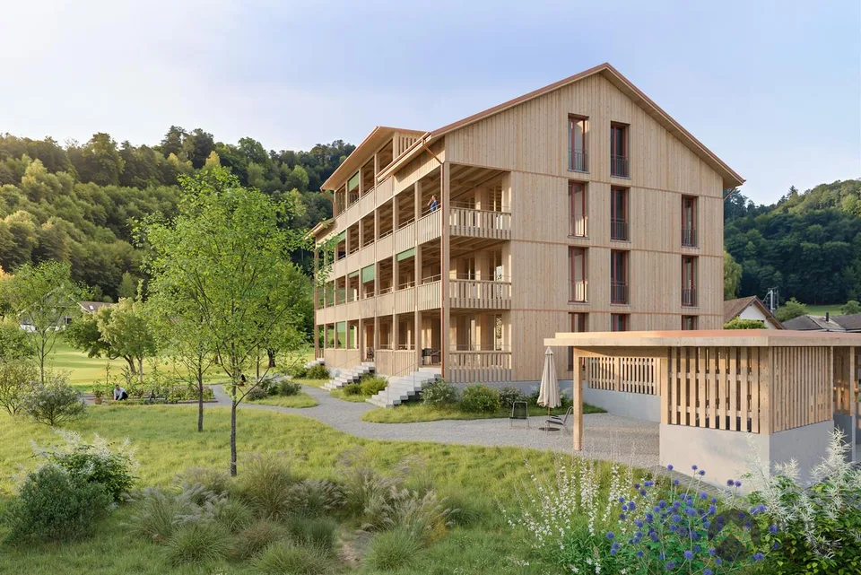 Wohnen im Baumgarten: Holzbau mit Charme und Weitblick