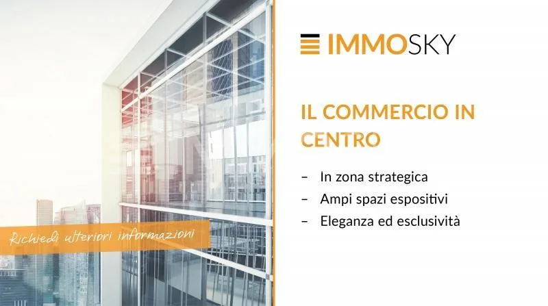 Vetrine commerciali in zona di forte passaggio pedonale