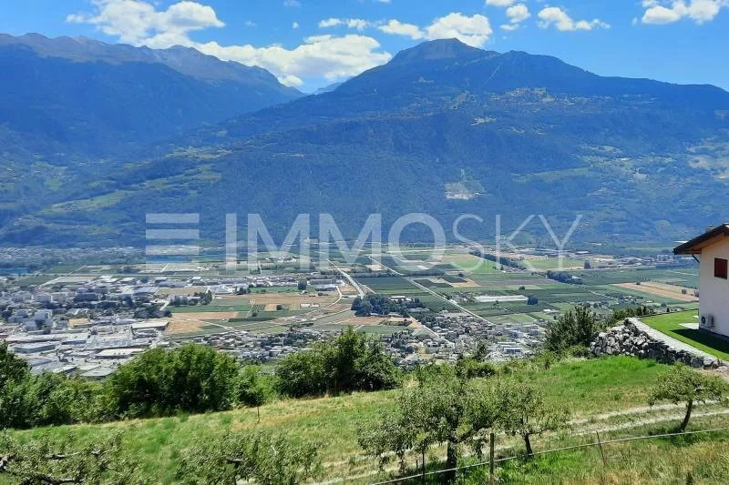 Terrain à bâtir avec vue à couper le souffle sur le Valais