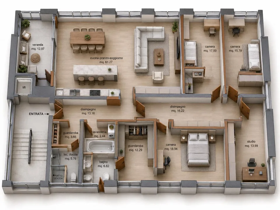 NUOVO ATTICO CON VISTA A LOSONE (Zweitwohnung)