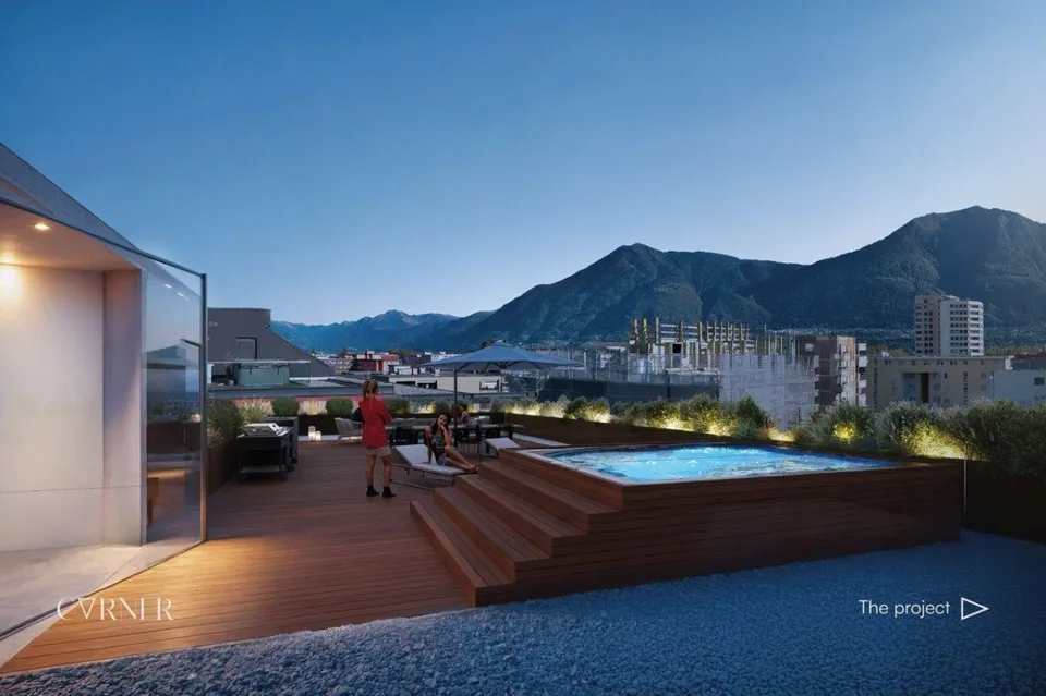 Attico 5.5 locali con grande terrazza - Nuova Residenza Corner | 5....