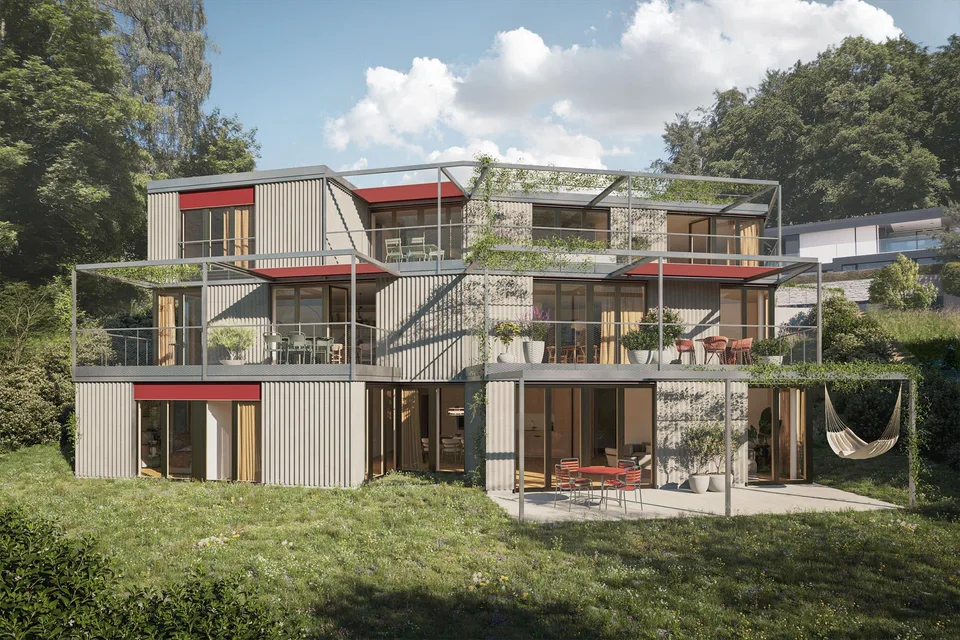 Neubau Terrassenwohnung mit Fernsicht in Wettswil am Albis