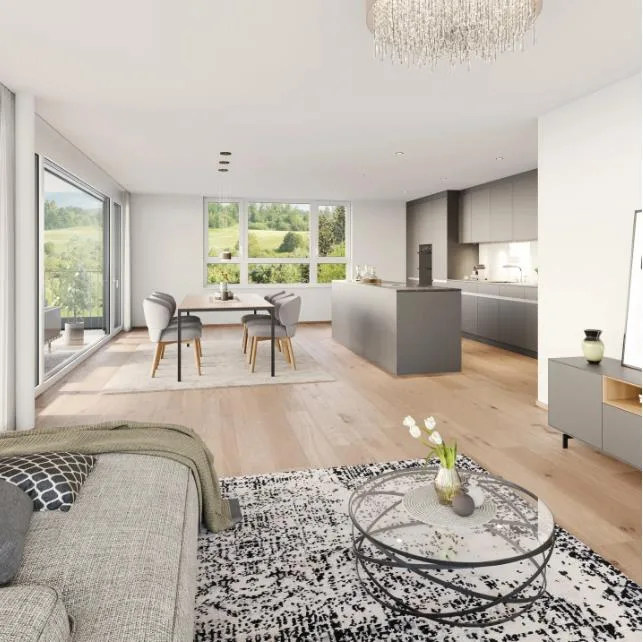 Neubauprojekt: 4.5-Zimmer-Obergeschosswohnung in Untereggen