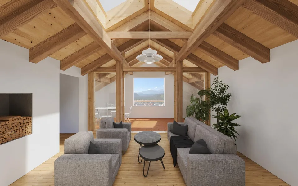 Stilvolle, helle Dachwohnung