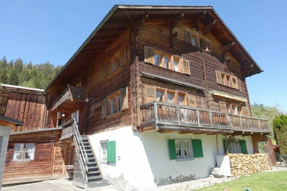 Haushälfte mit grossem Umschwung in Schluein