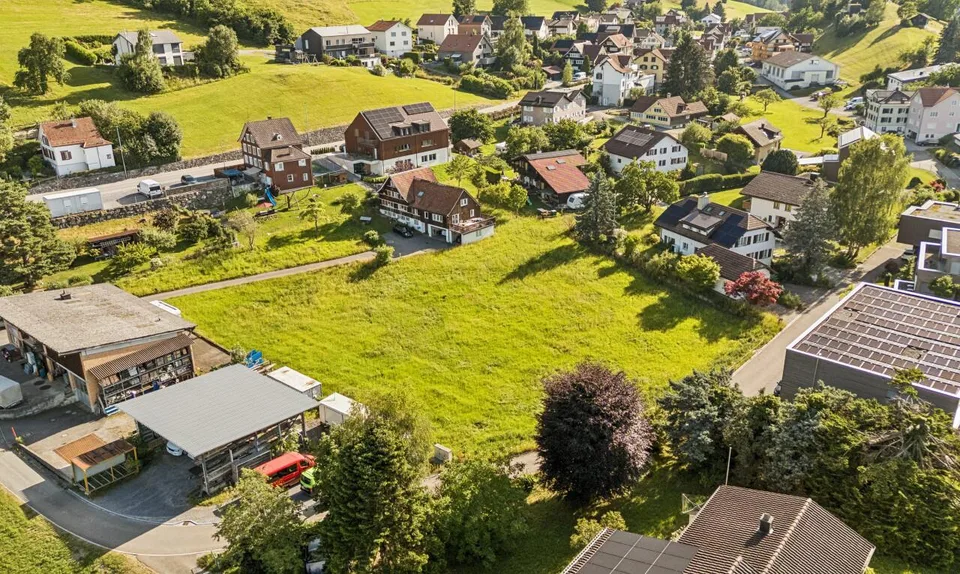 Grosszügiges Bauland mit Entwicklungspotenzial in Wolfhalden