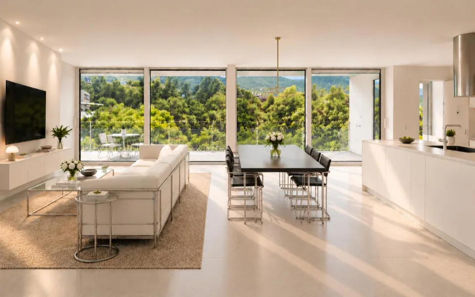Appartamento con terrazza e splendida vista su Lugano e le montagne – Foto 3 von 11