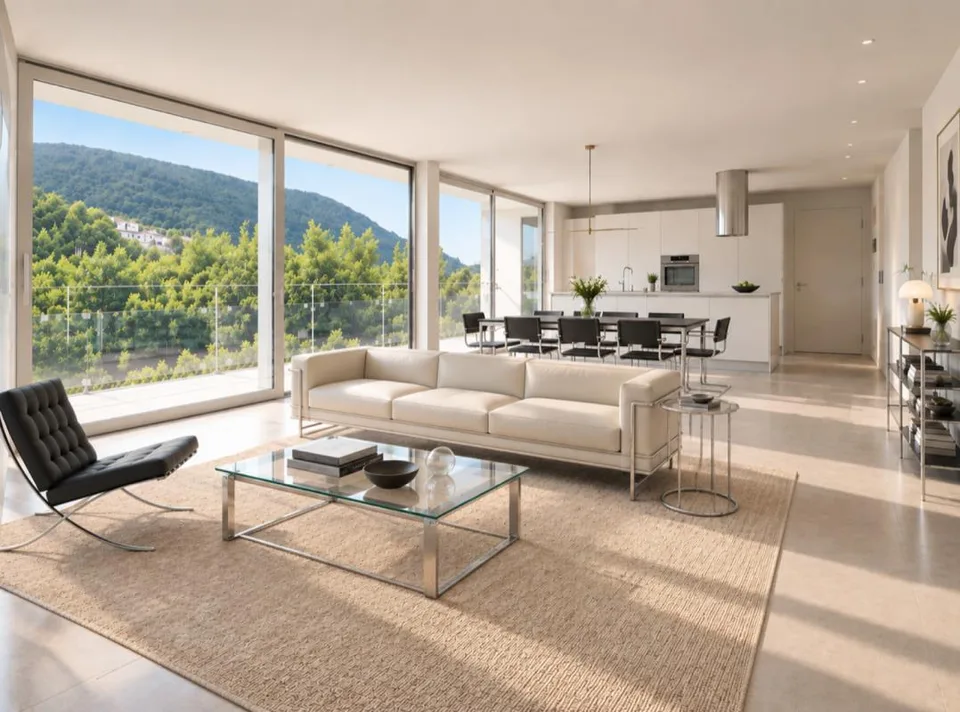 Appartamento con terrazza e splendida vista su Lugano e le montagne – Foto 2 von 11