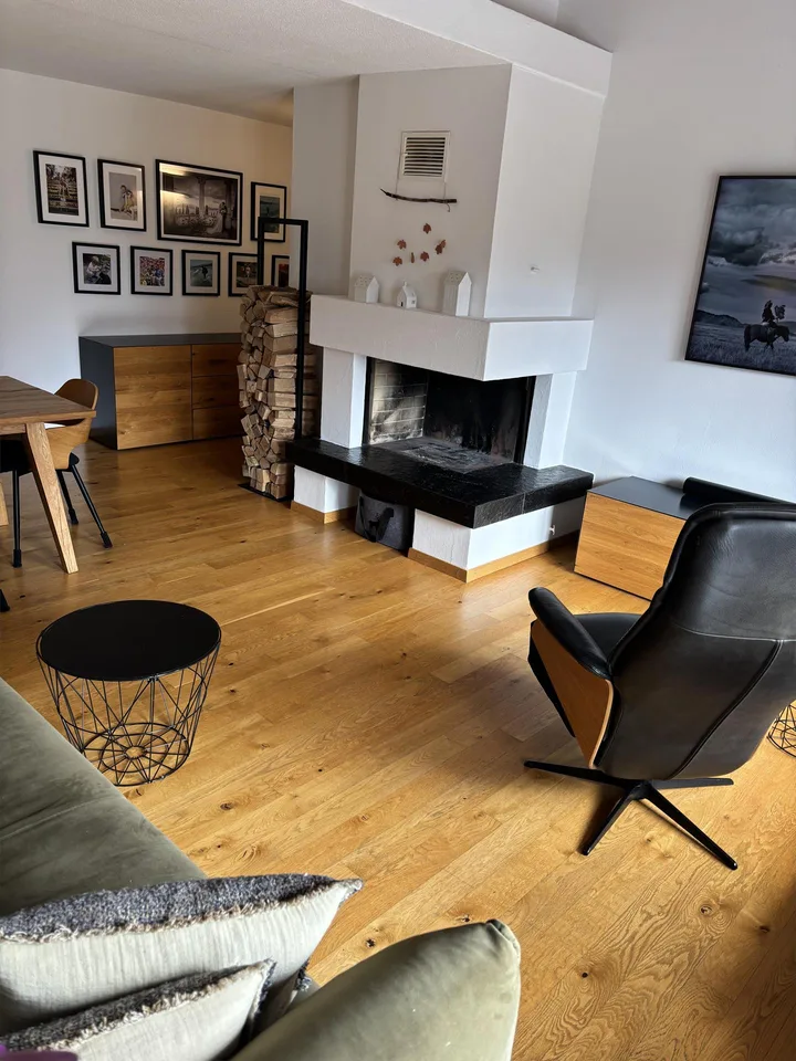 Charmante 3,5-Zimmer-Dachwohnung mit Dachausbau & Bergsicht in Tamins