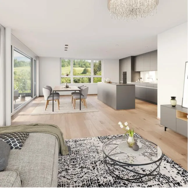 Neubauprojekt: 4.5-Zimmer-Erdgeschosswohnung in Untereggen